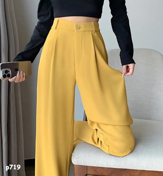 Pantalón negro o amarillo formal