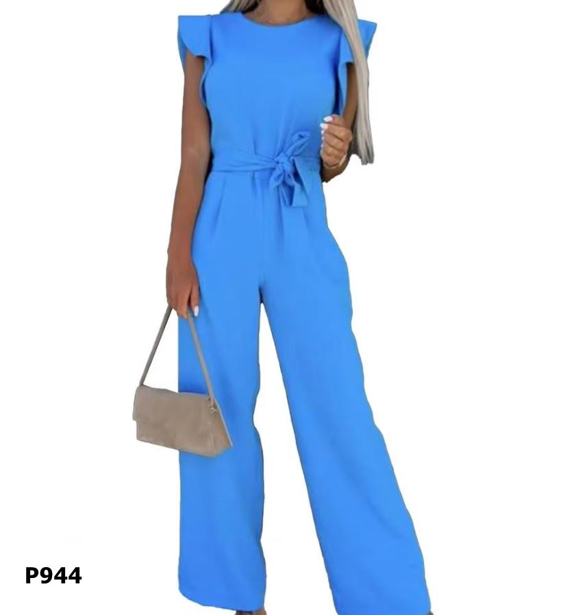 Jumpsuit azul desmangado